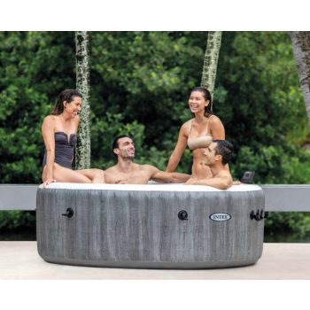   Intex Greywood Deluxe 4 személyes fűthető jakuzzi WIFI okos vezérléssel 28440