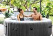 Intex Greywood Deluxe 4 személyes fűthető jakuzzi WIFI okos vezérléssel 28440
