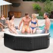Intex PureSpa Bubble JET Octagon jakuzzi 4 személyes masszázsmedence sóbontóval WIFI vezérléssel 28458
